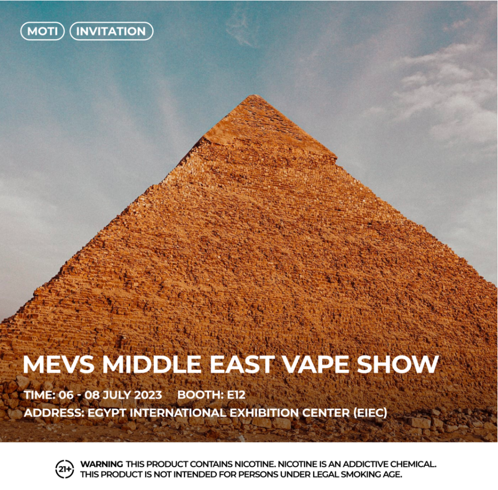 MOTI is Bound to Stun the MEVS Middle East Vape Show with Its Cutting-edge Vape Products